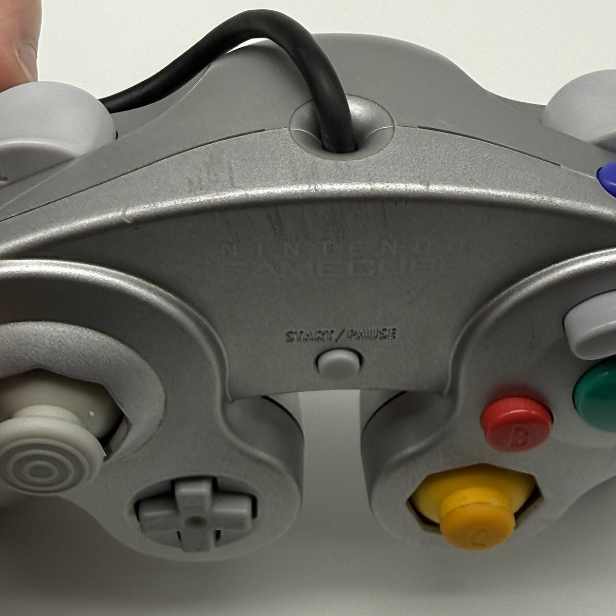 Official Nintendo GameCube Controller Platinum Silver OEM DOL-003 T3 - Tested