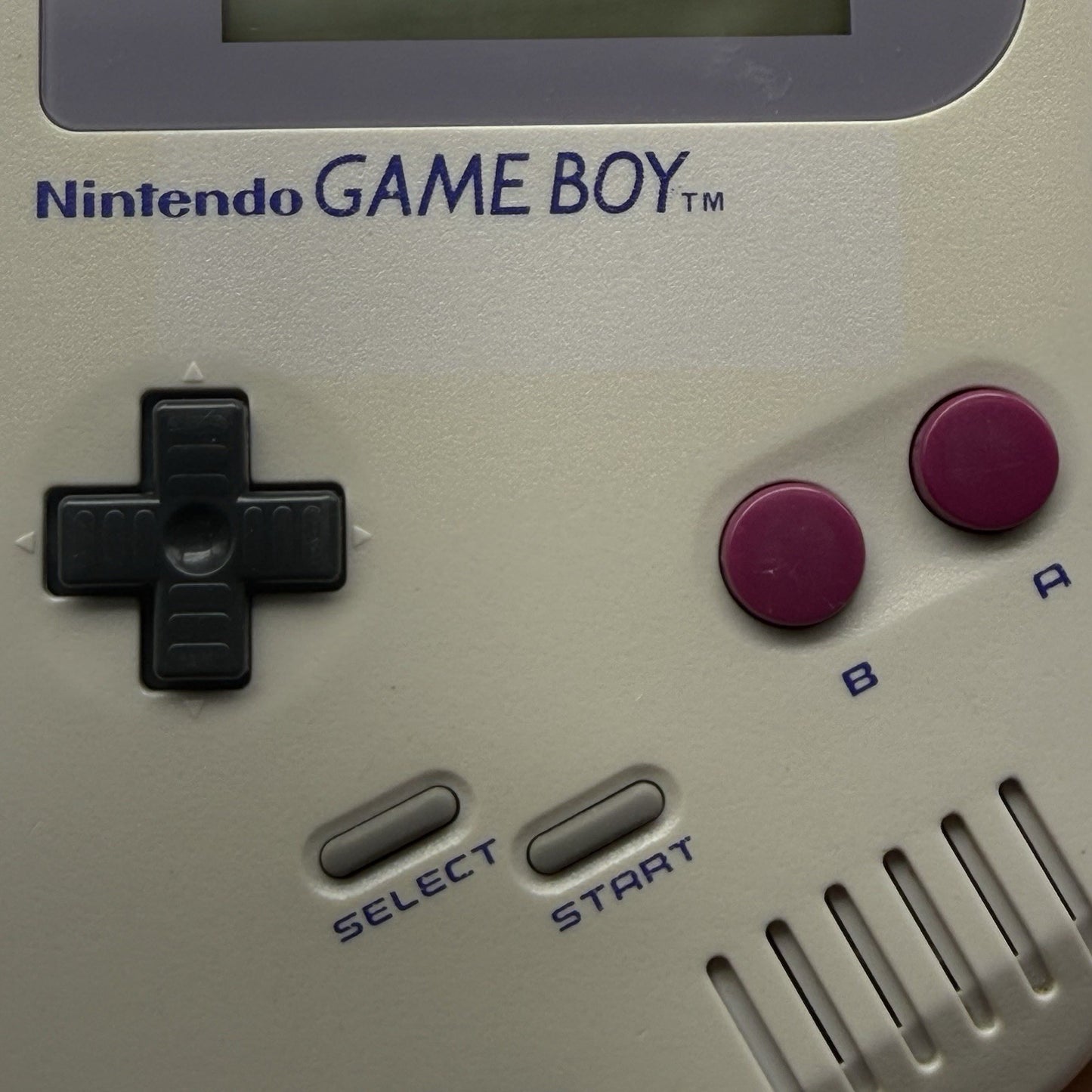 Grey Nintendo Classic Game Boy DMG With Upgraded Backlit IPS LCD Screen Console5