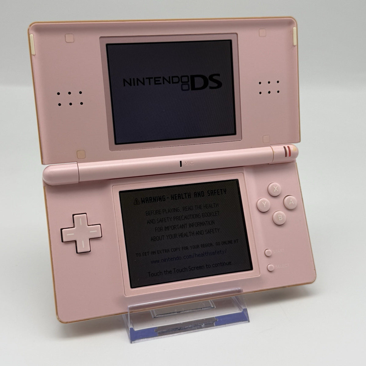Nintendo DS Lite Coral Pink Console With Charger & Stylus Tested Region Free