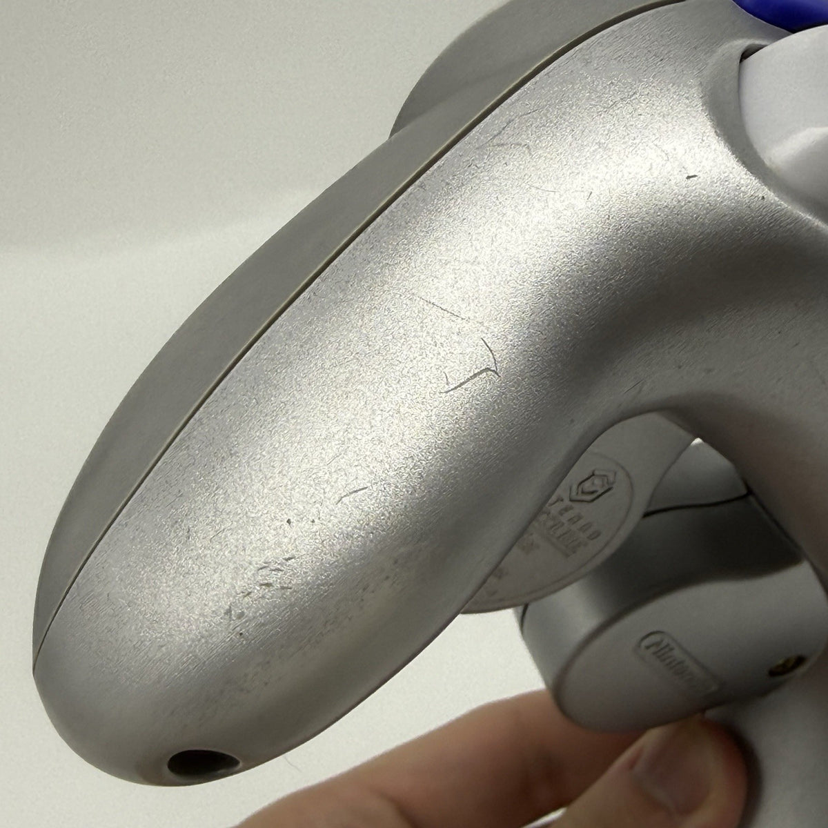 Official Nintendo GameCube Controller Platinum Silver OEM DOL-003 T3 - Tested