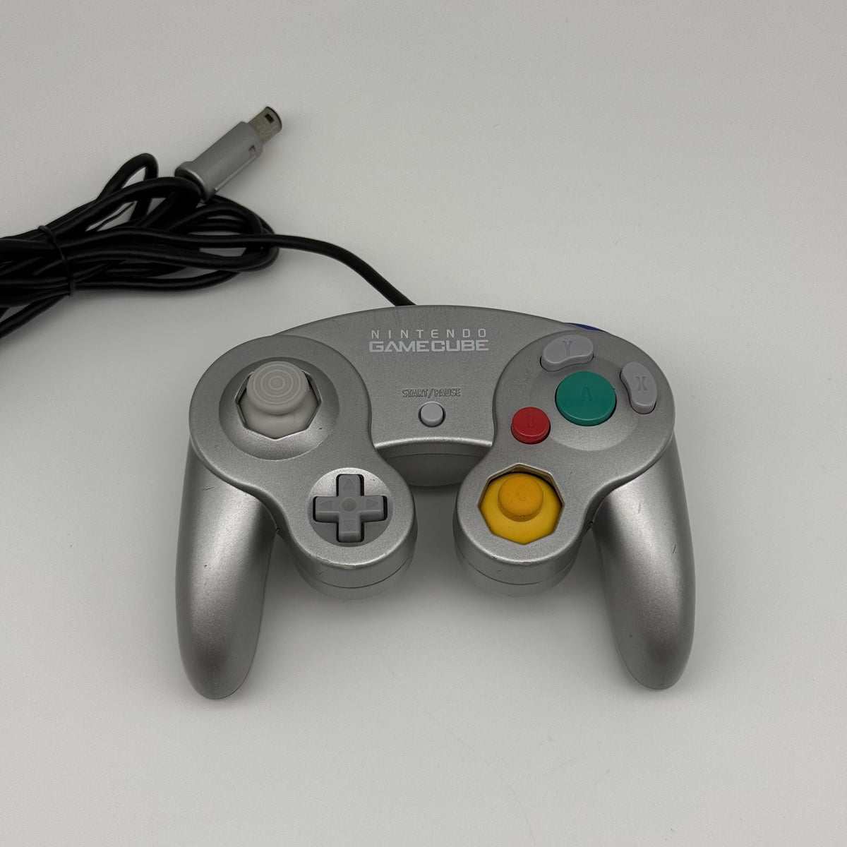 Official Nintendo GameCube Controller Platinum Silver OEM DOL-003 T3 - Tested