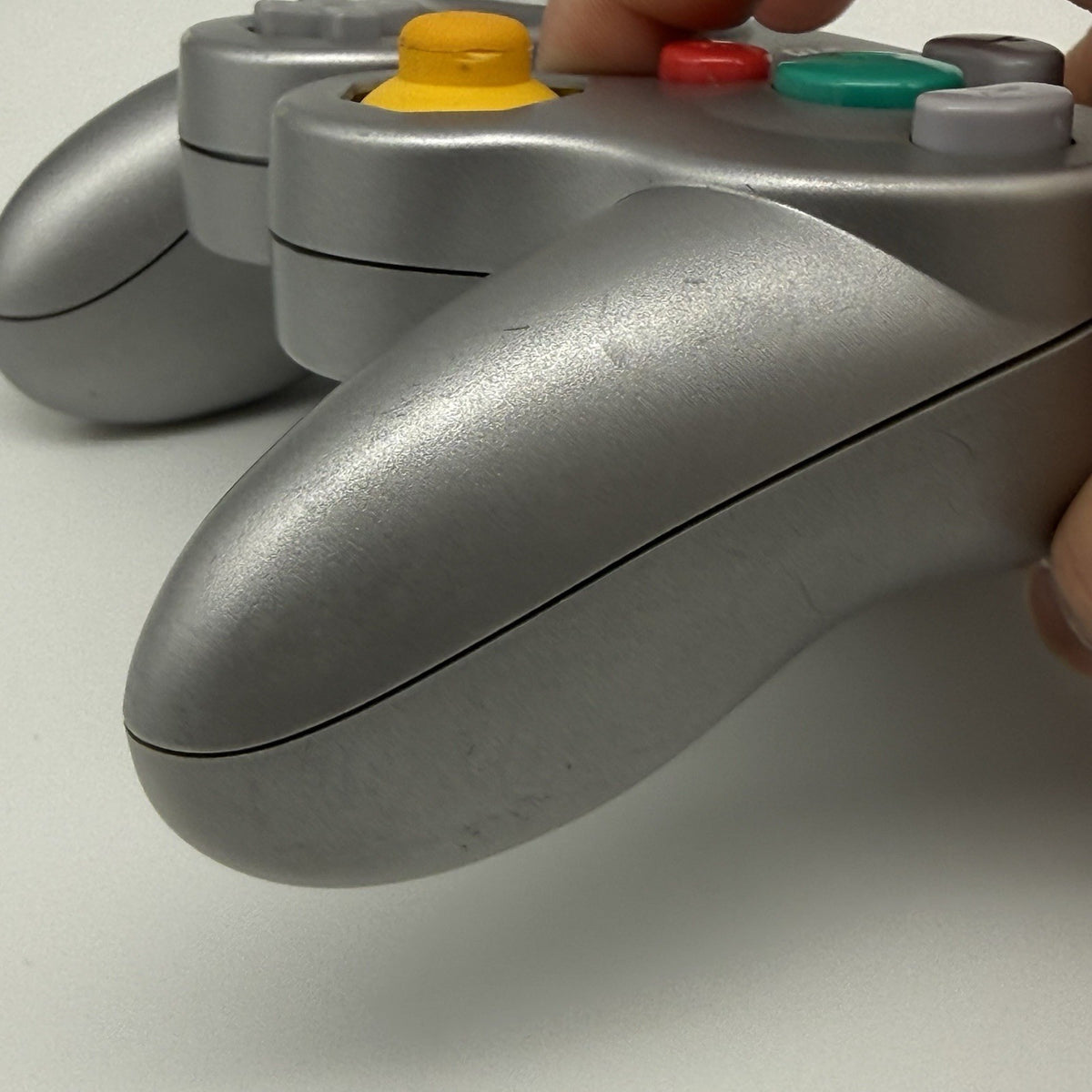 Official Nintendo GameCube Controller Platinum Silver OEM DOL-003 T3 - Tested