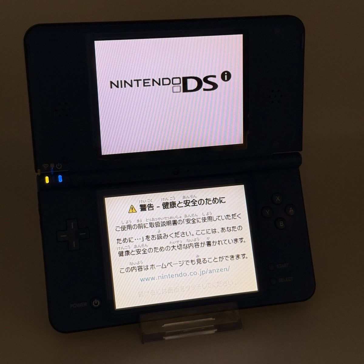 Nintendo DSi LL Midnight Blue Japanese Menu Plays US Games - Tested US Seller