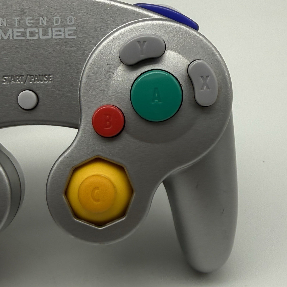 Official Nintendo GameCube Controller Platinum Silver OEM DOL-003 T3 - Tested