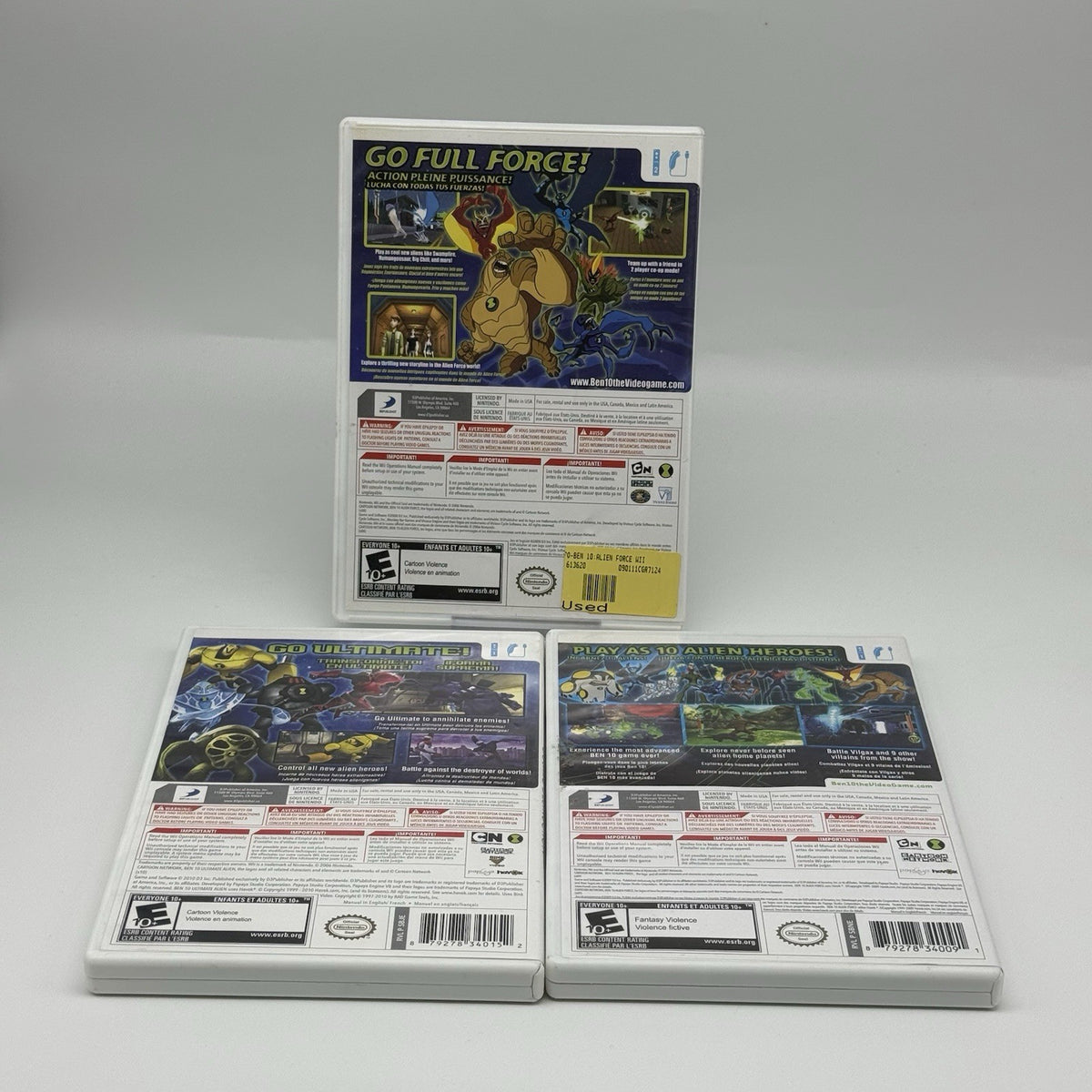 Ben 10: Cosmic Destruction, Alien Force, Vilgax Attacks Nintendo Wii Lot Tested8