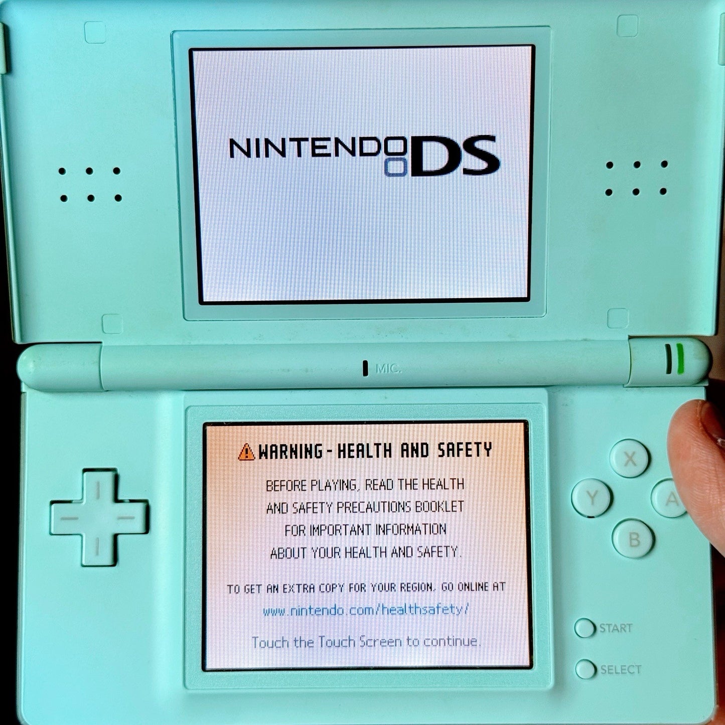 Nintendo DS Lite [Complete In Box CIB w/Manual] Ice Light Blue Console Tested2