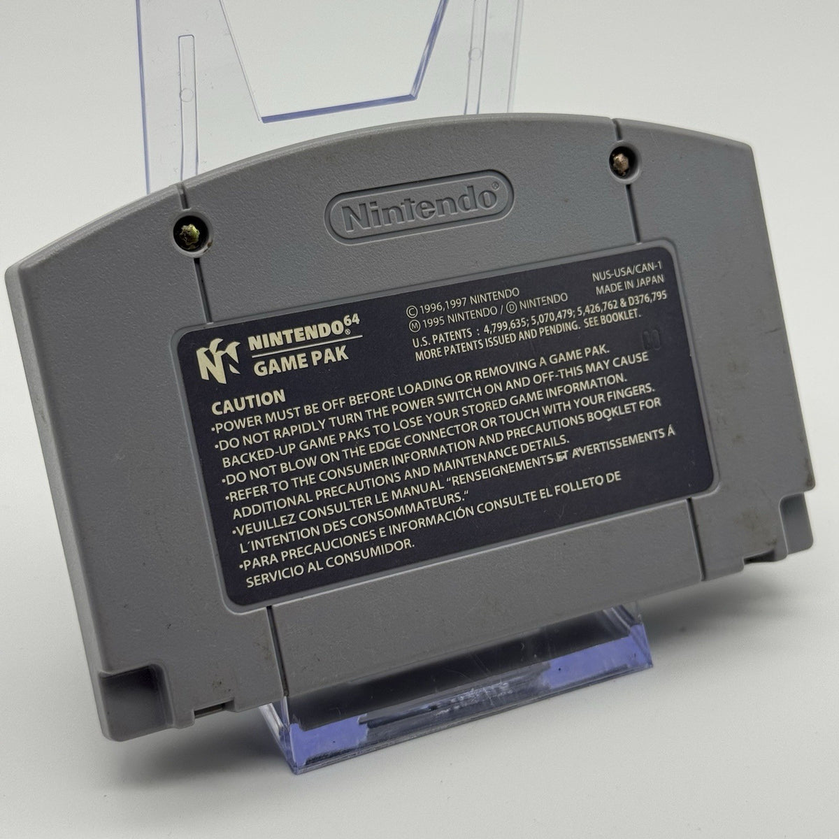 Super Smash Bros. Video Game Cartridge (Nintendo N64 1996) Label Wear - Tested2