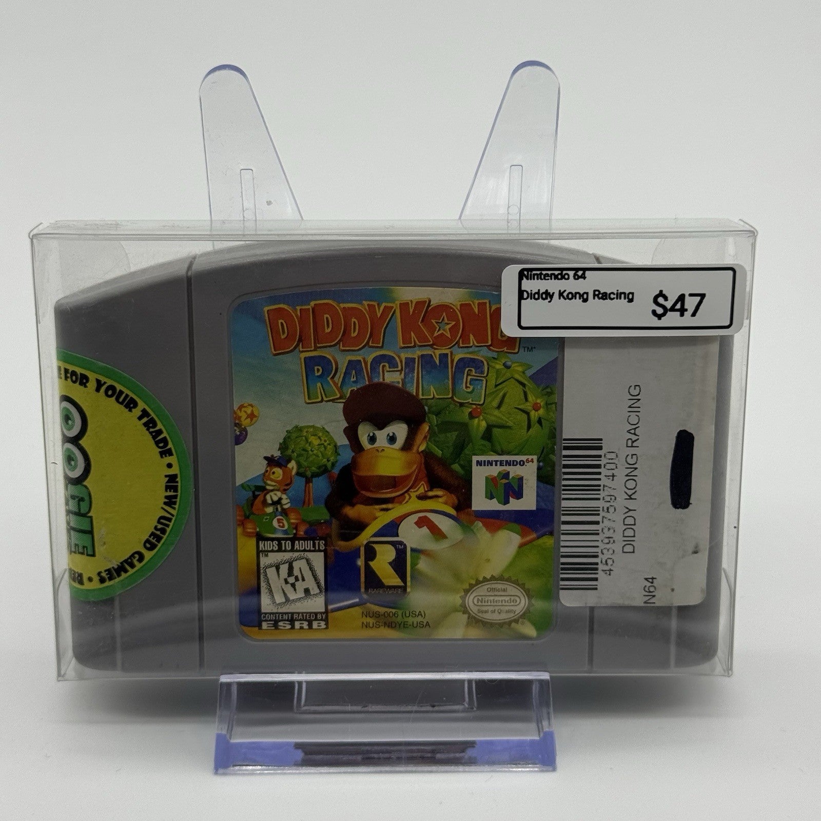 Diddy Kong Racing (Nintendo 64, 1997) N64 Cart Only Authentic 0