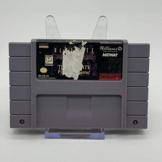 Ultimate Mortal Kombat 3 (Super Nintendo Entertainment System, 1996) Worn Label0