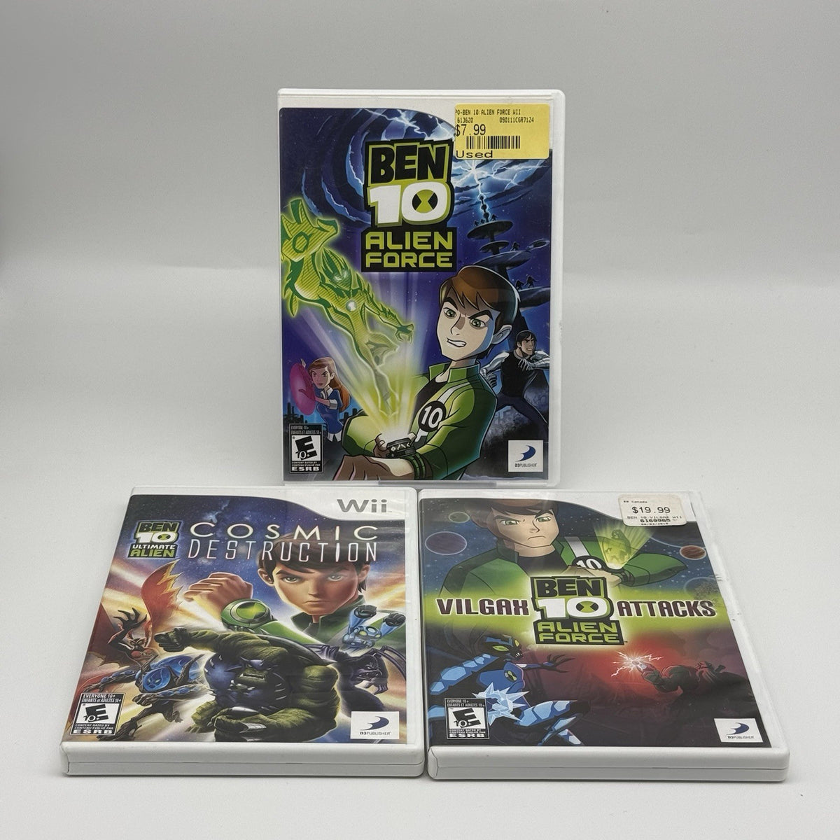 Ben 10: Cosmic Destruction, Alien Force, Vilgax Attacks Nintendo Wii Lot Tested0
