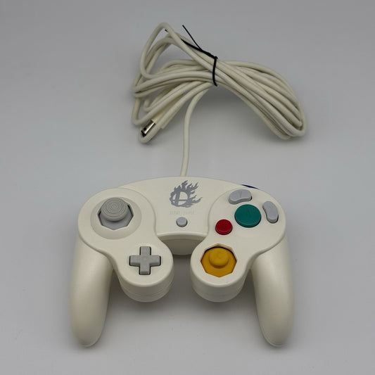 Official Nintendo GameCube Controller OEM Super Smash Bros. White DOL-003 Tested0