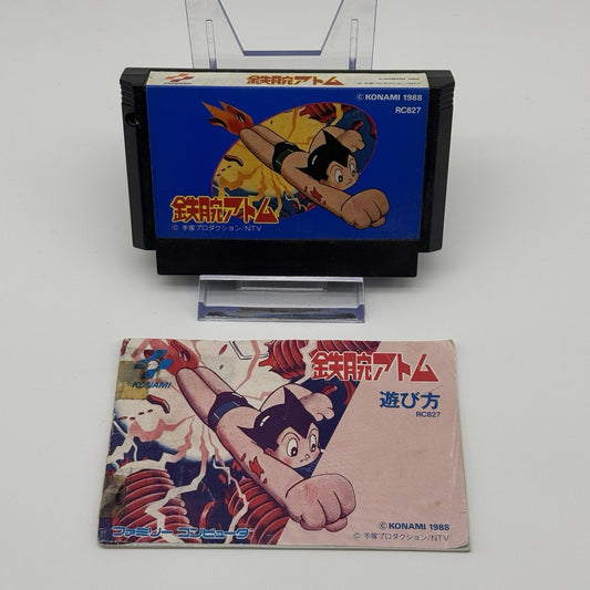 Tetsuwan Atom Astro Boy (Nintendo NES Famicom, 1988) w/Manual (worn) - Tested0