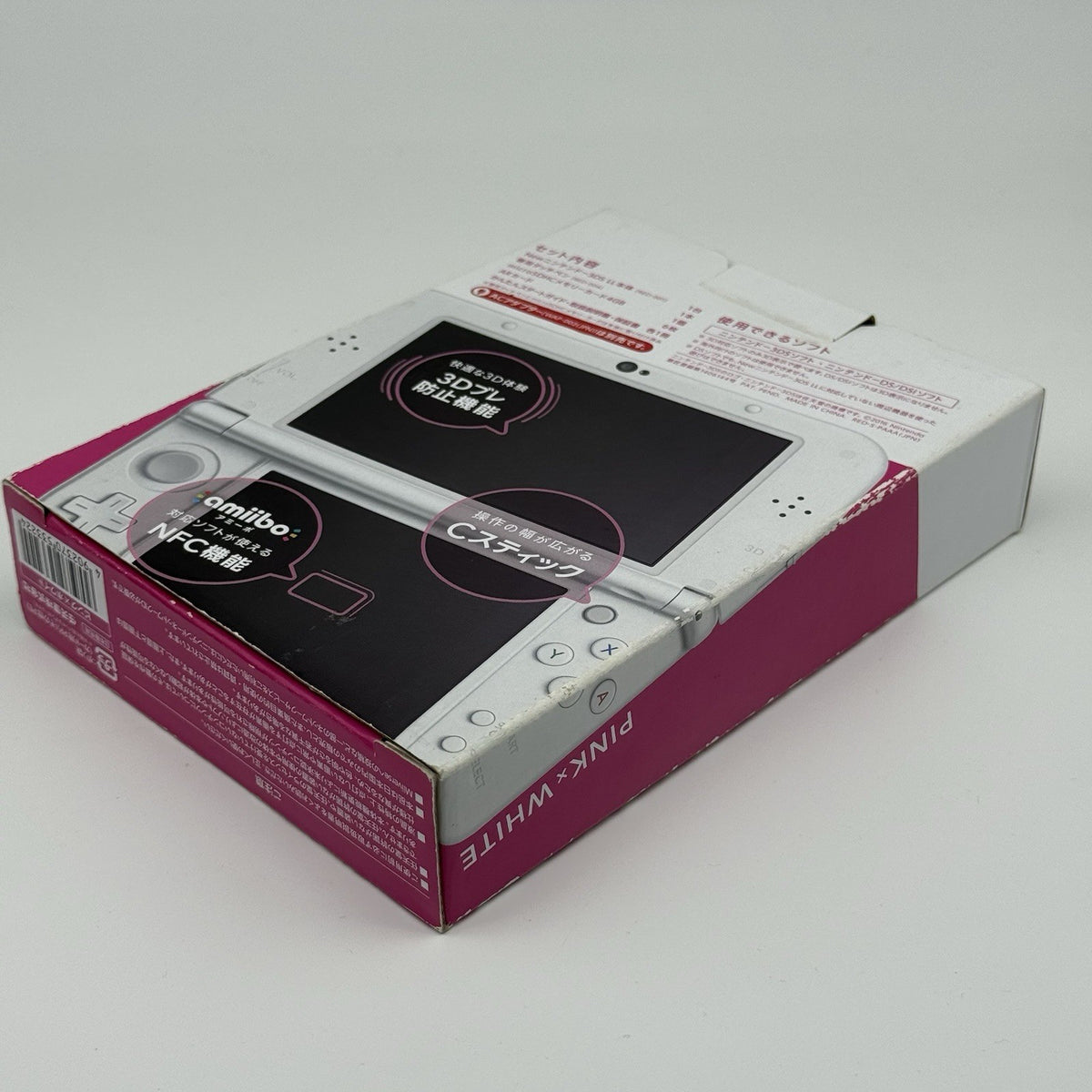 “new” Nintendo 3DS XL/LL Pink White Console Bottom IPS Region Free CIB w/Box USA17