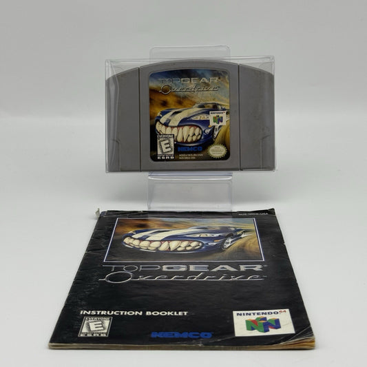 Top Gear Overdrive For Nintendo 64 N64 Game Authentic With Manual - Tested0
