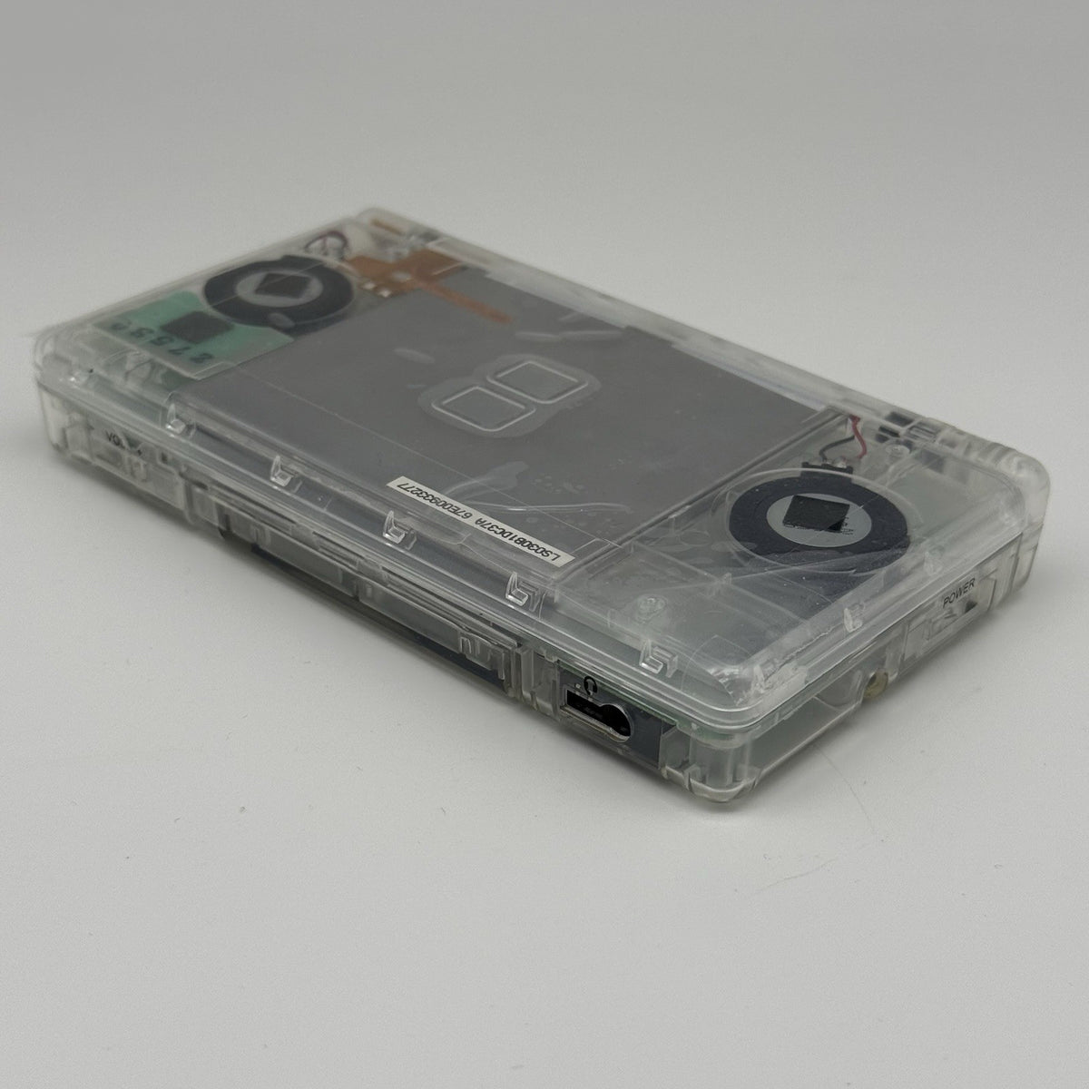 Nintendo DS Lite Transparent Clear Console Reshell w/Charger Tested Region Free11