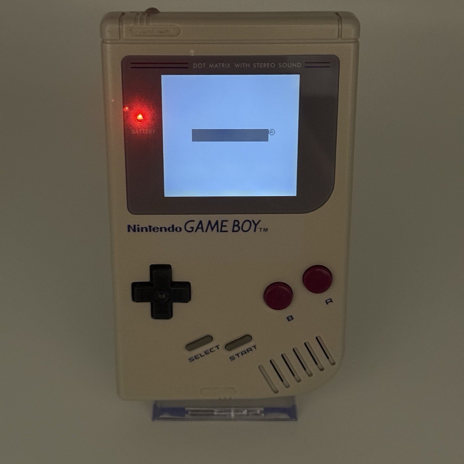 Grey Nintendo Classic Game Boy DMG With Upgraded Backlit IPS LCD Screen Console0