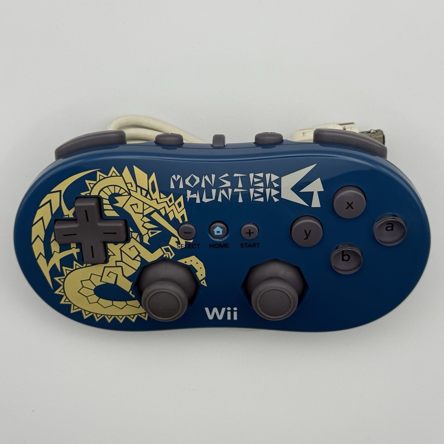 Official Nintendo Wii Classic Pro Controller Monster Hunter Edition Rare Tested0
