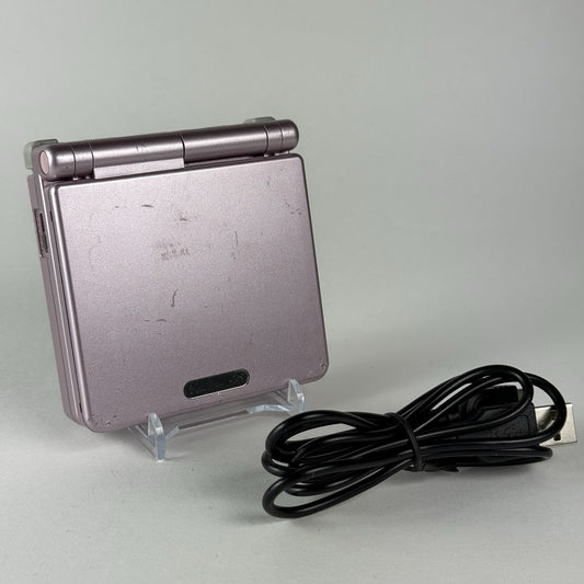 Nintendo Gameboy Advance GBA SP Pink Console AGS-001 w/Charger - Tested Working0