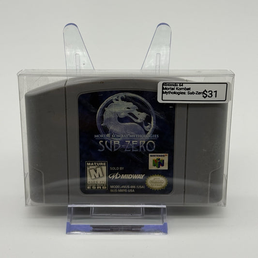 Mortal Kombat Mythologies: Sub-Zero Game Cartridge Nintendo 64 N64 - Tested0