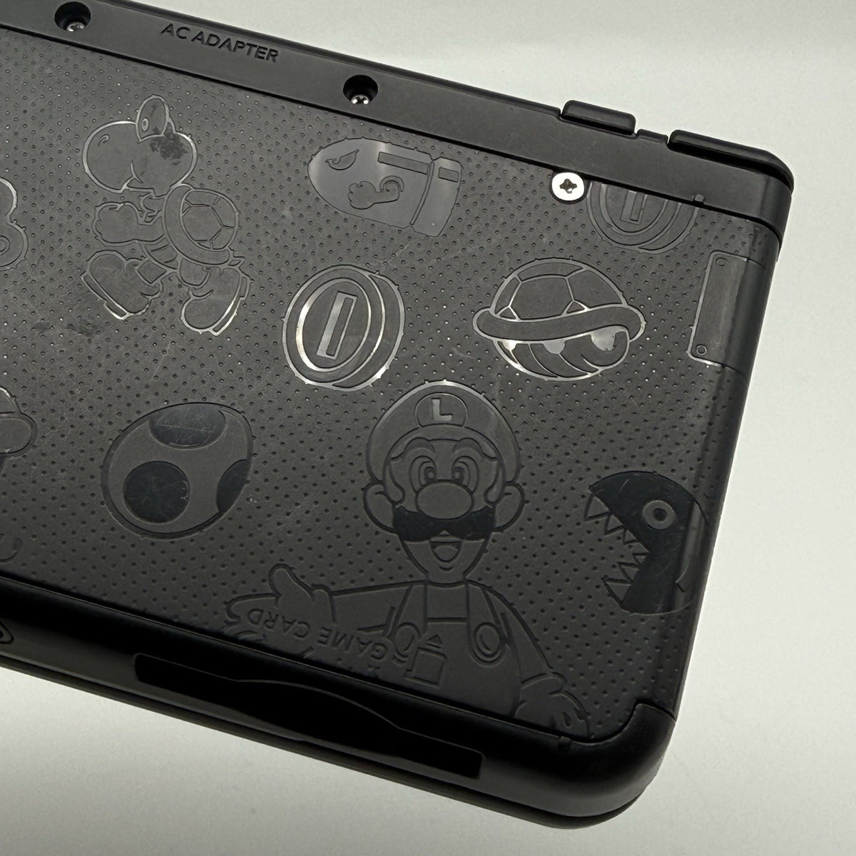 “new” Nintendo 3DS Super Mario Black Special Edition Console w/Charger - Tested23