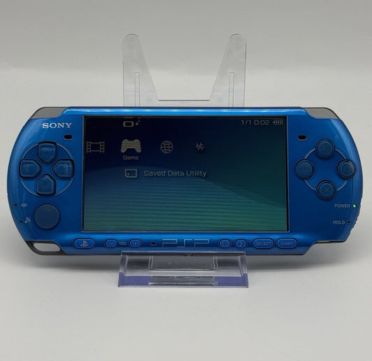 Sony PSP 3000 Vibrant Blue Console + New Battery + Accessories - Tested (NTSC-J)0