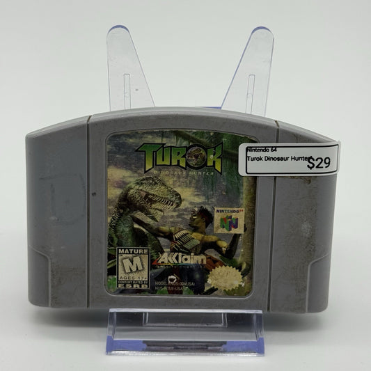 Turok Dinosaur Hunter (Nintendo 64, 1997) N64 Game Cartridge - Tested0