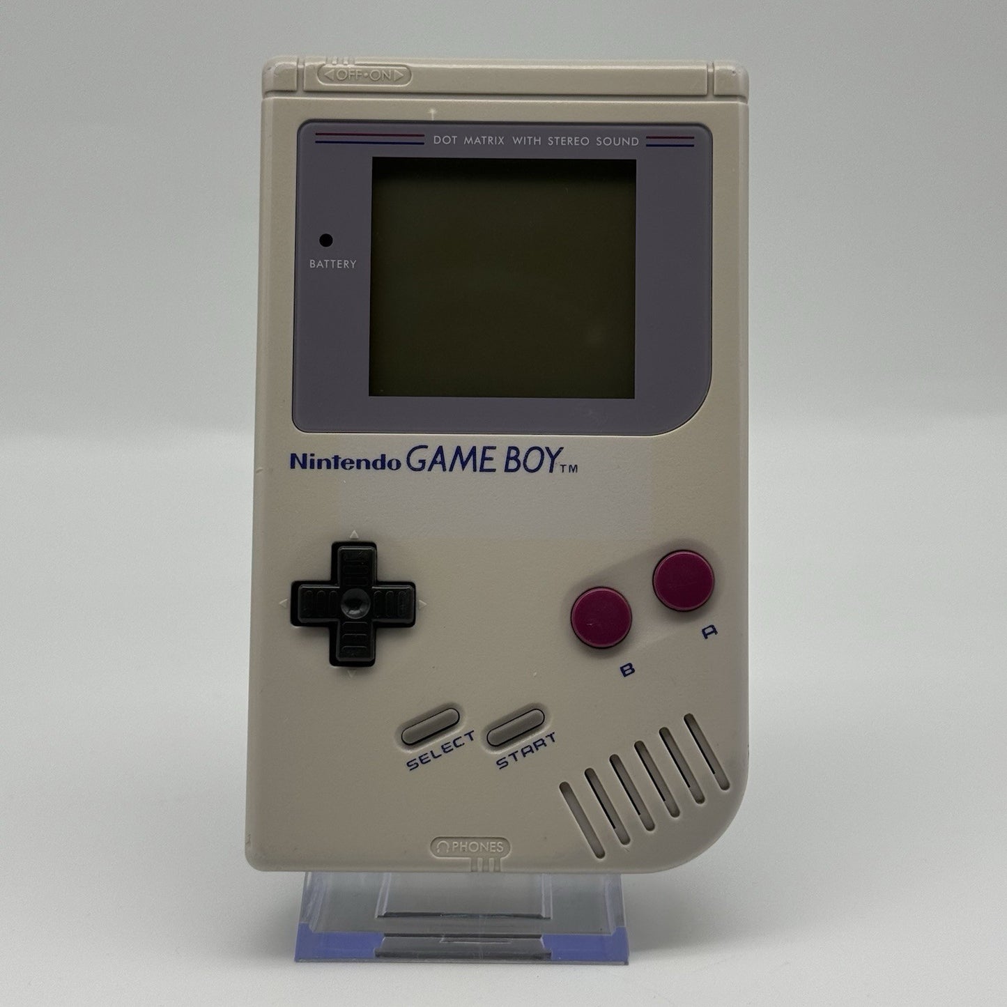 Grey Nintendo Classic Game Boy DMG With Upgraded Backlit IPS LCD Screen Console1