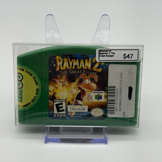 Rayman 2 Nintendo 64 Game Cartridge Authentic N64 - Tested Working0