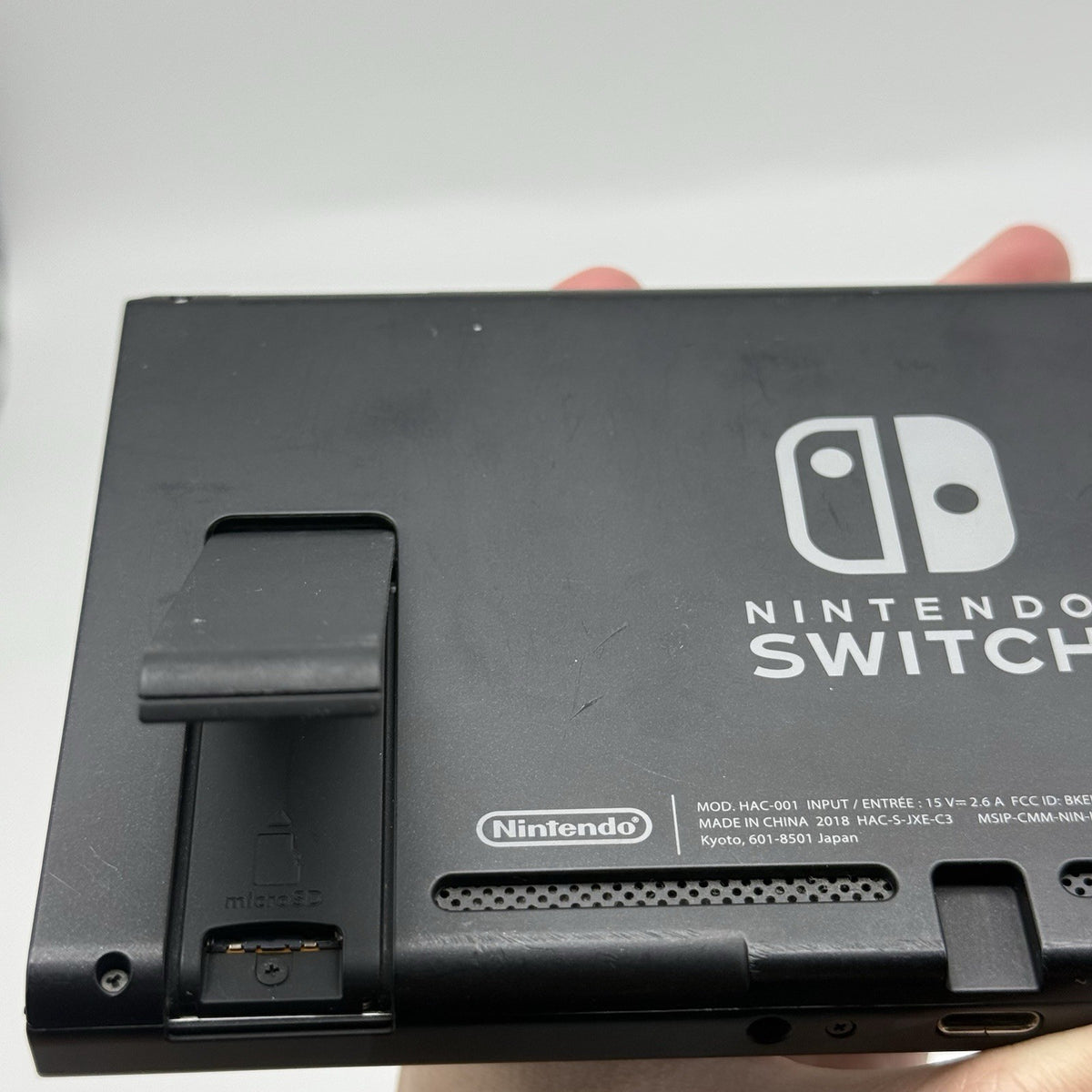 Nintendo Switch V1 Console Gaming System Only HAC-001 Black Region Free - Tested14