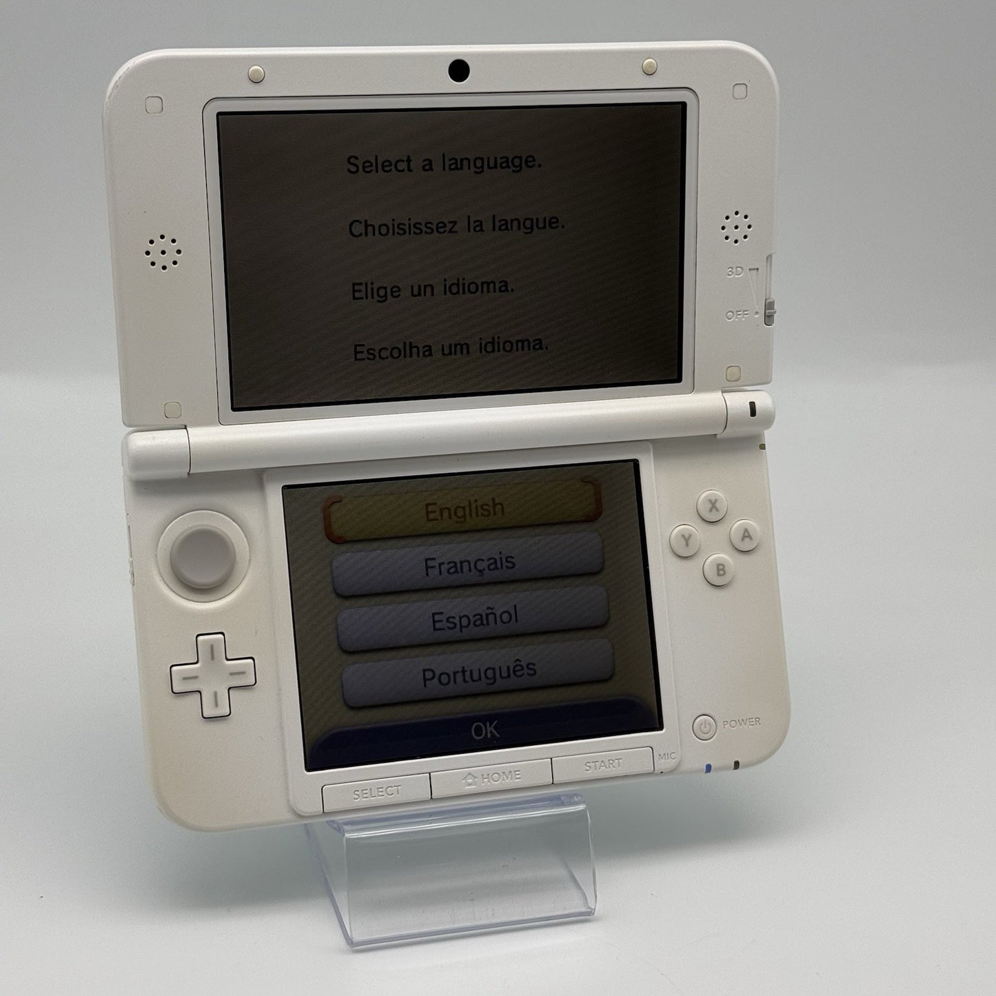 Nintendo 3DS XL LL Mint & White Console w/Charger USA - *Read: Screens & Camera*3