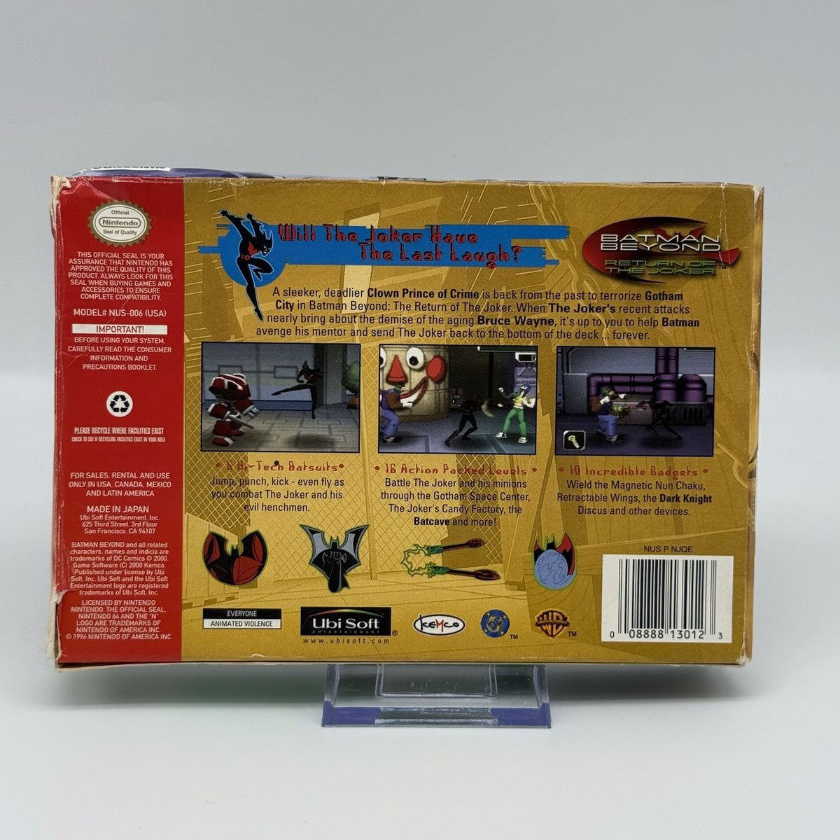 Batman Beyond: Return of Joker (Nintendo 64 N64) Game Complete CIB - Tested8