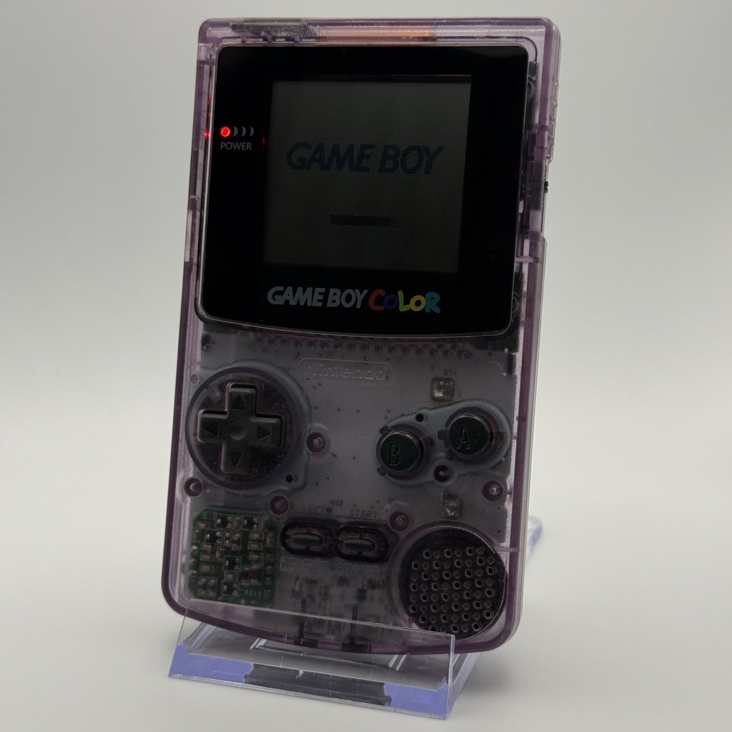 Nintendo Gameboy Boy Color Atomic Clear Purple Console Glass GBC CGB-001 Tested1