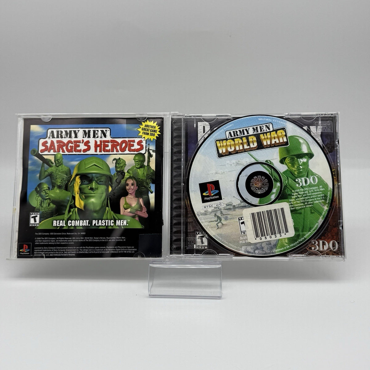 Sony Playstation PS1 Game Lot Of 3: Army Men, Gran Turismo, Driver 2 - Tested3