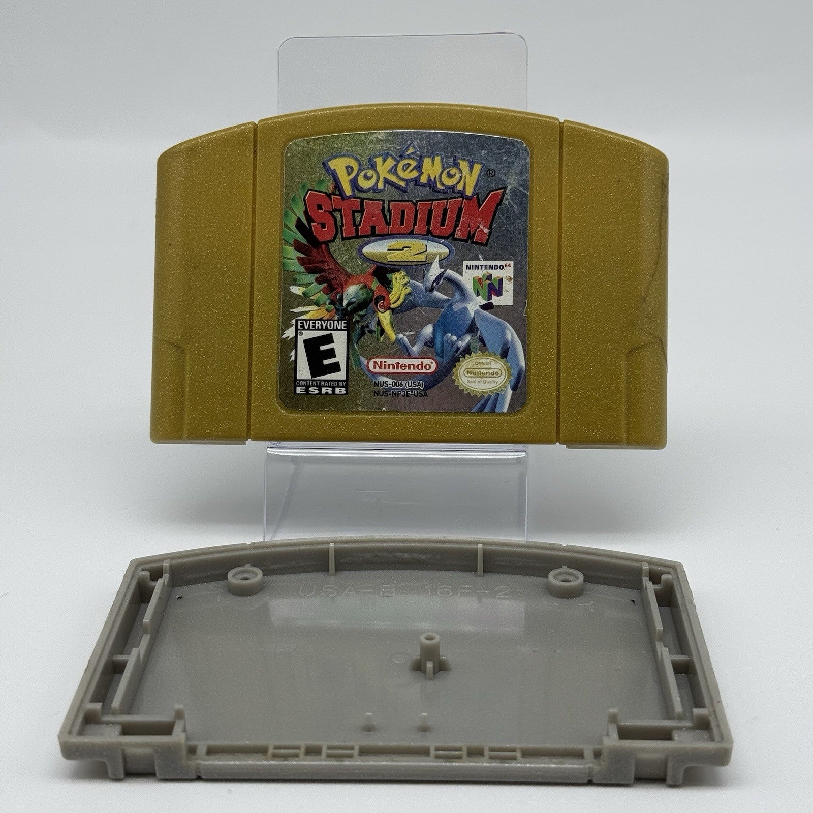 Nintendo N64 Pokemon Stadium 2: Game Cartridge SHELL ONLY - Authentic (NO BOARD)0