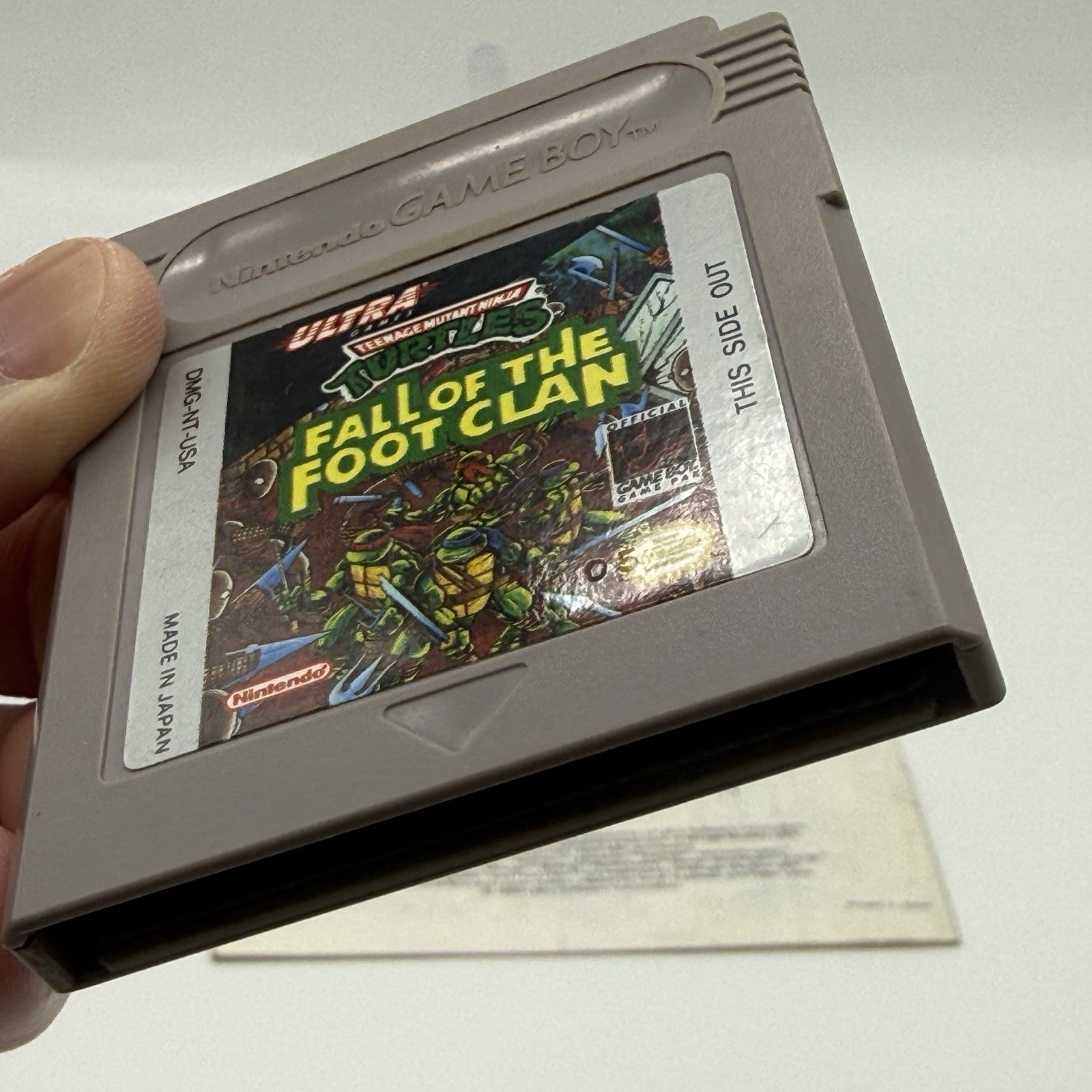 Teenage Mutant Ninja Turtles: Fall of the Foot Clan Nintendo Game Boy w/Manual2
