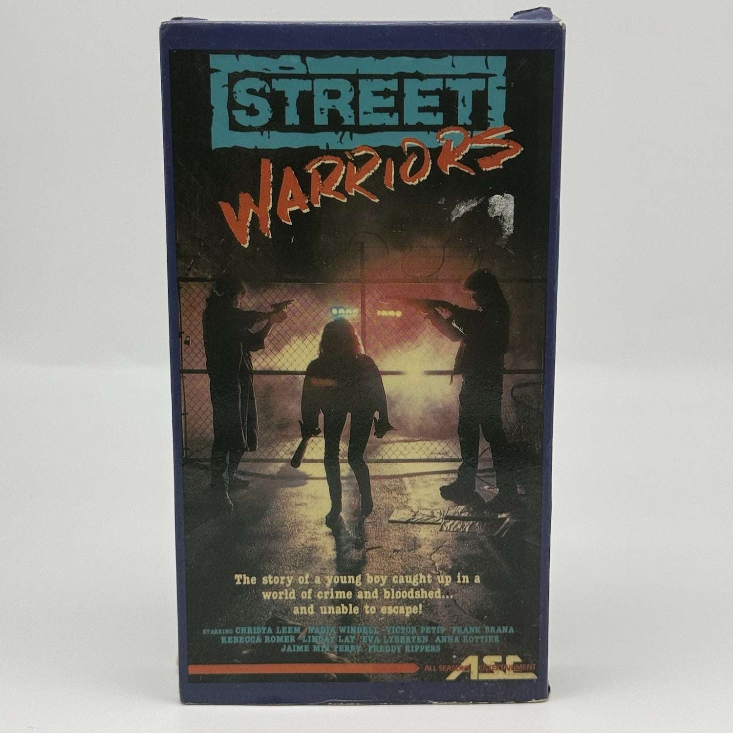 Street Warriors VHS Tape Cult Movie Rare VTG Vintage Tested0
