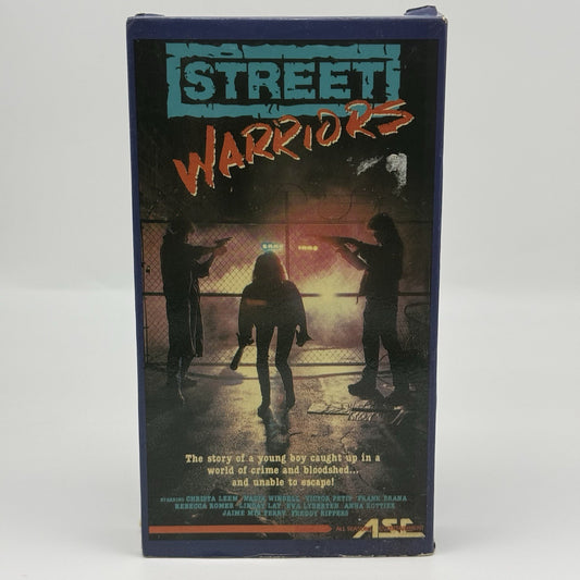 Street Warriors VHS Tape Cult Movie Rare VTG Vintage Tested0