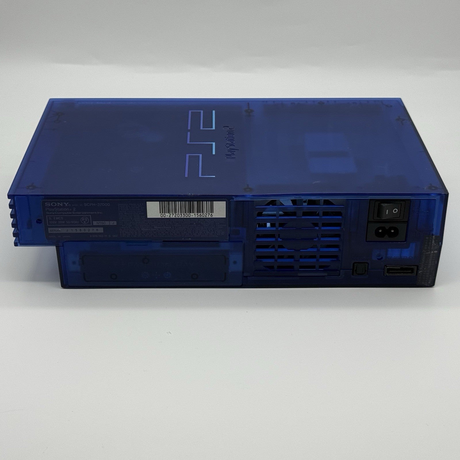 Sony Playstation 2 Ocean Blue PS2 SCPH-37000 Japanese Console Controller NTSC-J6