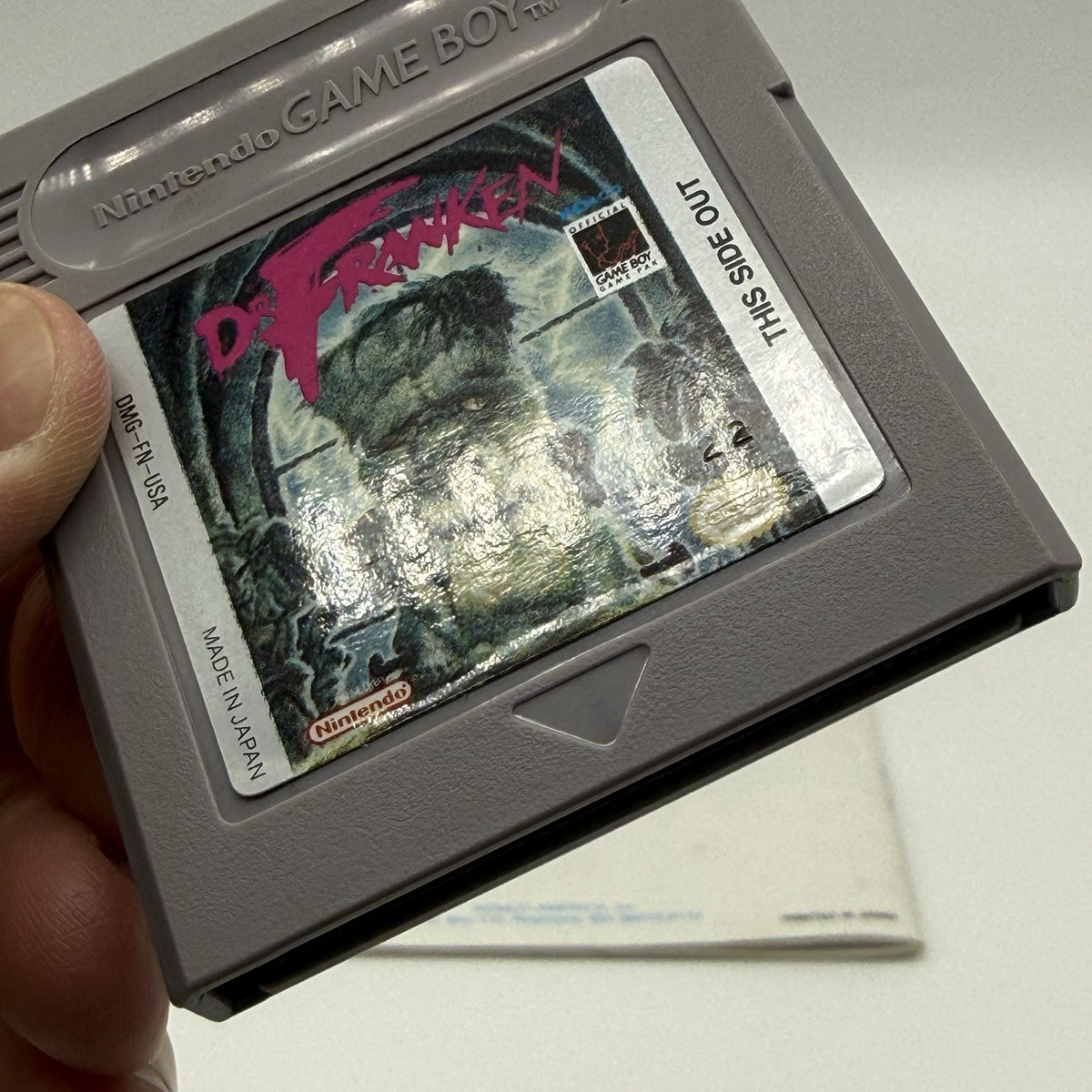 Nintendo Gameboy Game Dr. Franken Game and Manual Tested2
