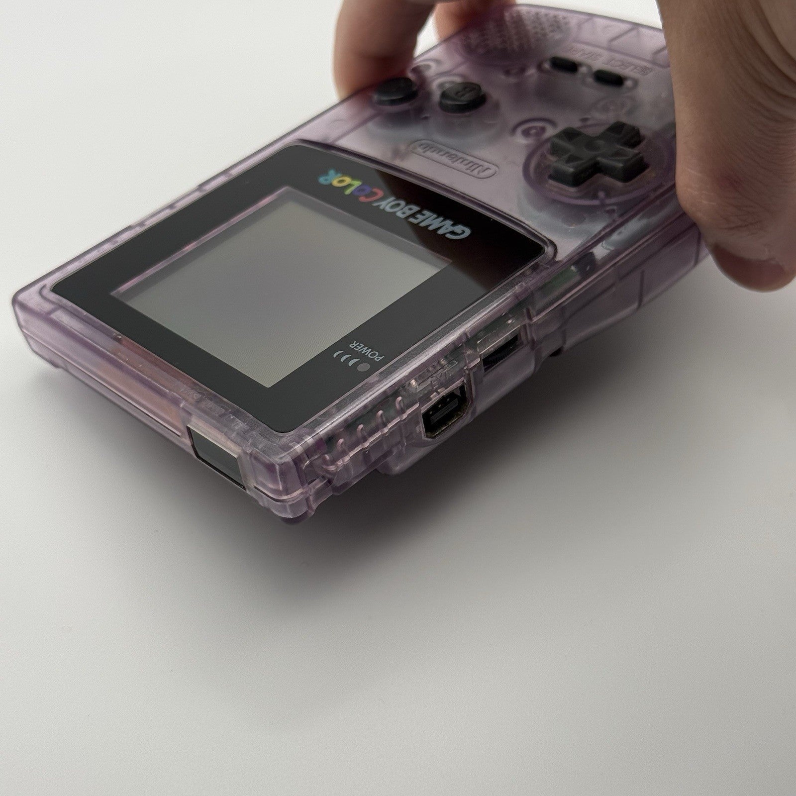 Nintendo Gameboy Boy Color Atomic Clear Purple Console Glass GBC CGB-001 Tested7
