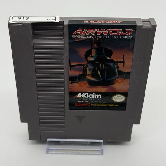 Airwolf (Nintendo NES, 1988) Game Only - Tested0