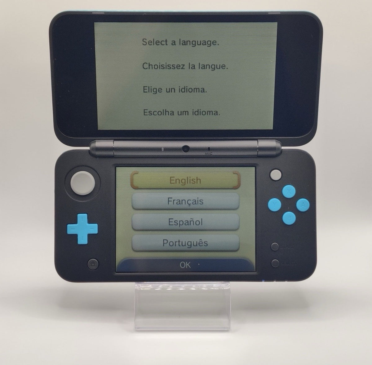 “new” Nintendo 2DS 3DS XL Console Black Blue Handheld System Open Box / Like New1
