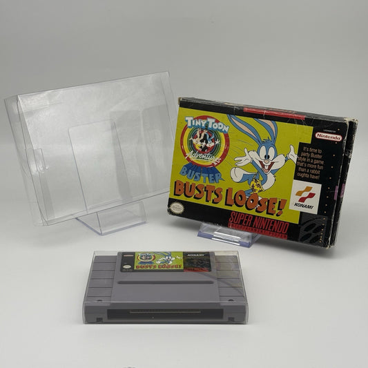 Tiny Toon Buster Busts Loose SNES Super Nintendo Game In Box (No Manual) TESTED0