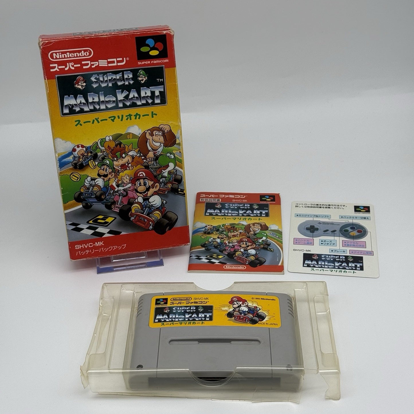 Super Mario Kart Game Complete CIB Nintendo Super Famicom SFC JP - US Seller0