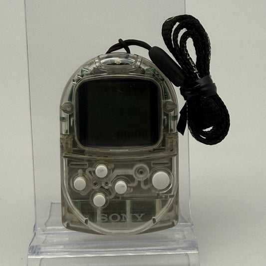 Sony Playstation Pocket Station Transparent Clear +Strap SCPH-4000 LCD Burn USA0