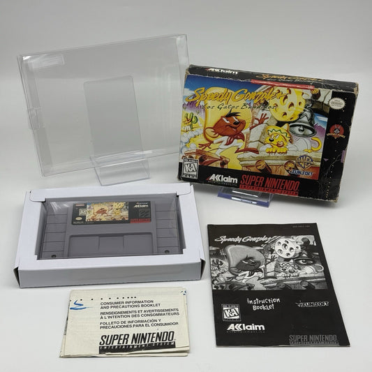 Speedy Gonzales: Los Gatos Bandidos SNES Super Nintendo 1994 CIB Complete Tested0