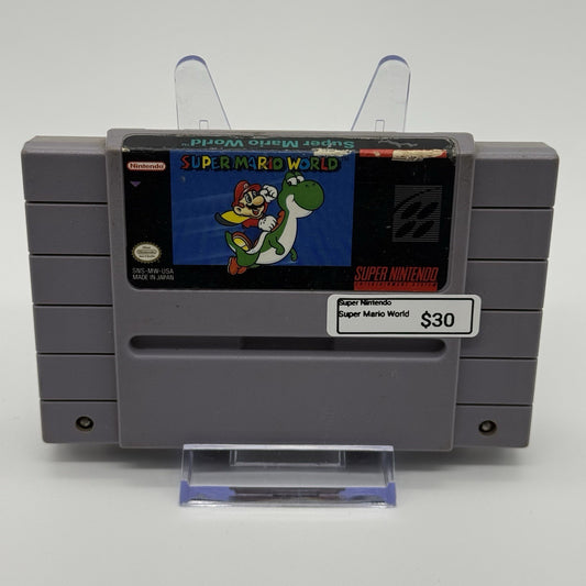 Super Mario World SNES Super Nintendo Cartridge Game Tested0