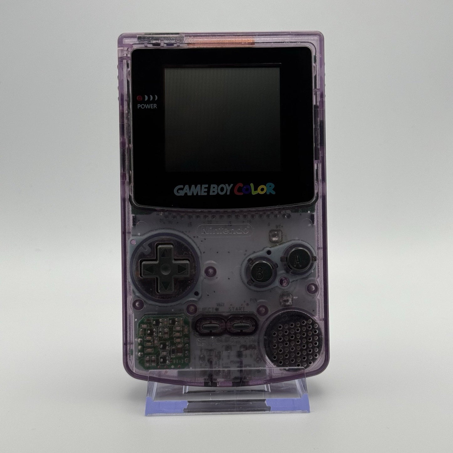 Nintendo Gameboy Boy Color Atomic Clear Purple Console Glass GBC CGB-001 Tested0