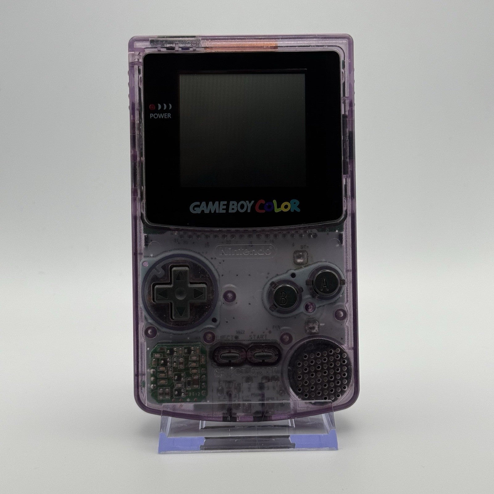 Nintendo Gameboy Boy Color Atomic Clear Purple Console Glass GBC CGB-001 Tested0