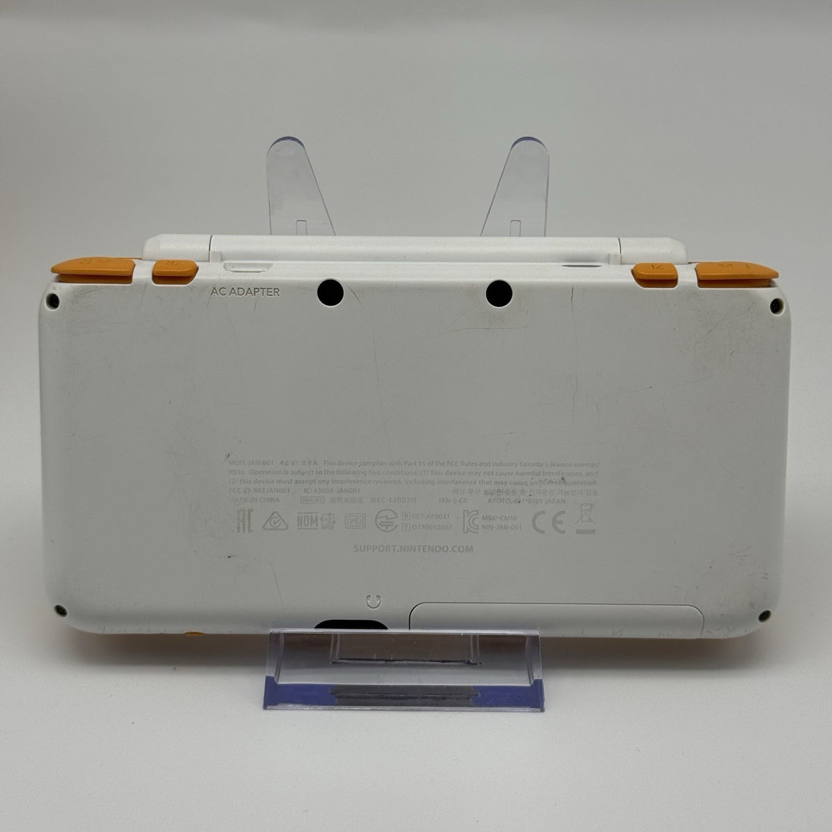 “new” Nintendo 2DS 3DS XL Console White Orange Console, Charger, Box - Tested8